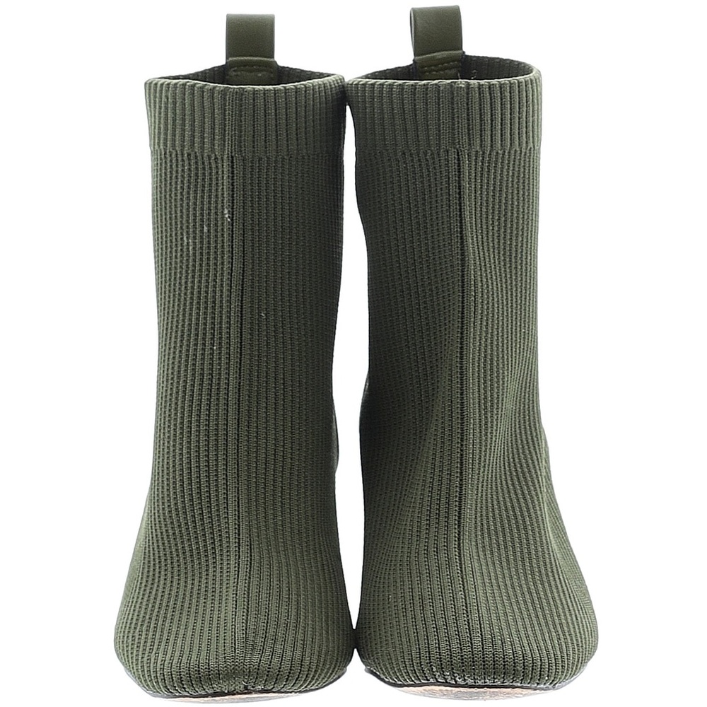 Joie Green Ribbed Ankle Boots